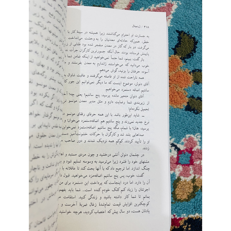 ژرمینال امیل زولا انتشارات نیلوفر با ترجمه سروش حبیبی کاغذ بالک و جلد شومیز این کتاب به من فهماند که وقتی کتاب ها کلا...